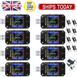 USB Type-C Voltmeter Current Meter Multimeter Voltage Digital Tester Detector UK - Picture 1 of 48