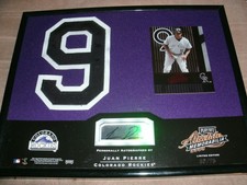 Juan Pierre Colorado Rockies Autographed Memorabilia LTD COA