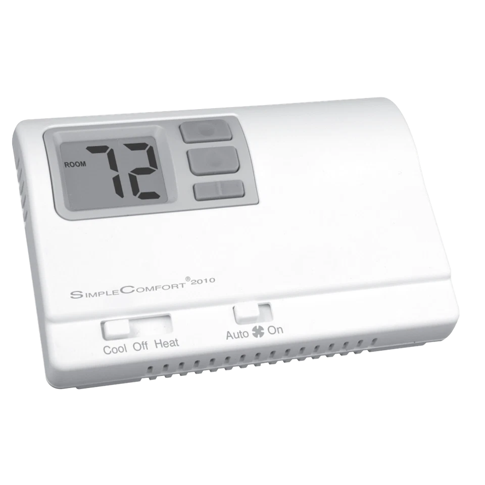 ICM Controls SC2010L Non-Programmable Dual Powered Thermostat, 1H/1C - Image 1 of 1
