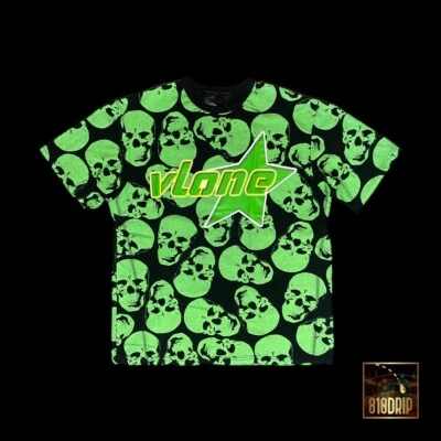 NWT VLONE Black & Green Crypt Short Sleeve T-Shirt Size XL - Image 1 of 4