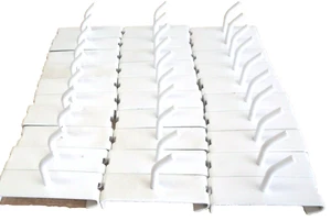 Lote de 30 ganchos de pared de 1 pulgada blancos blancos - Imagen 1 de 12