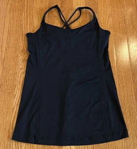 Lululemon Free To Be Tank Luxtreme Built In Bra solid black size 6 original - Picture 1 of 4