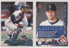 2000 Pacific Omega Platinum Blue /55 Jason Varitek #24