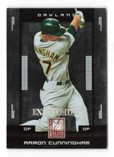 2008  Donruss Elite Extra Edition Aaron Cunningham  #1   Oakland Athletics