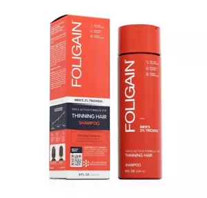 FOLIGAIN Shampoo Tripla Azione per Diradamento Capelli Uomo con 2% Triossidi - Foto 1 di 4