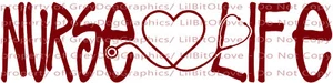 Enfermera Vida con Estetoscopio Corazón Vinilo Calcomanía Adhesiva Enfermería RN Exfoliantes Médicos - Imagen 1 de 23
