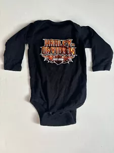 Harley Davidson Baby Strampler Einteiler schwarz 6 Monate - Bild 1 von 3
