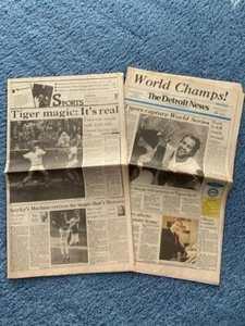 Vintage Detroit News World Champs Tiger Baseball Team - Bild 1 von 1