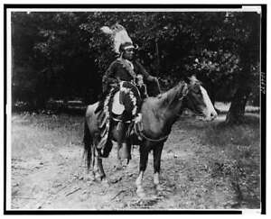 Elk Tongue,Scout Mobiel,Kiowa War Time Costume,Indians of North America,c1891