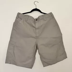 Carhartt Loose Fit Canvas Utility Carpenter Arbeitsshorts Herren 36 Khaki Hellbraun Neu - Bild 1 von 4