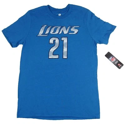 NFL Detroit Lions Number 21 Reggie Bush Blue Youth Tee Shirt Size XL-EG 18 NWT - Image 1 of 2