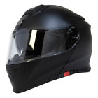 TORC T-28 B Modular Bluetooth Full Face Flat Black Helmet (T28B15)