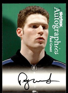 1999-00 Skybox Autographs Paul Grant Auto
