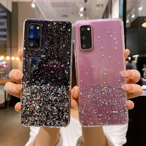 For Samsung S25 S24 Ultra S23 FE S22 A16 A15 Glitter Bling Star Soft Case Cover - Picture 1 of 17