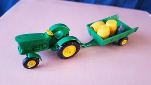 VINTAGE MATCHBOX 50 GRÜN JOHN DEERE LANZ TRAKTOR & #51 TRAILER TOP OHNE BOX - Bild 1 von 11