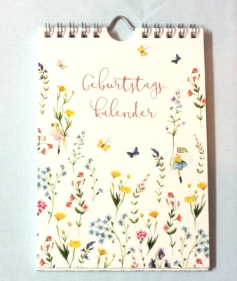 GRÄTZ VERLAG 1x Geburtstagkalender Silke Leffler Geburtstag Kalender 11,5 x 16,5 cm liniert