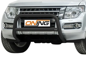 Frontbügel mit Querstreben für Mitsubishi Pajero V80 2015- SCHWARZ 70mm - Bild 1 von 7
