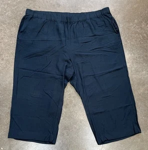 Pantalones cortos para mujer J. Jill 4X talla grande azul marino cintura elástica - Imagen 1 de 8