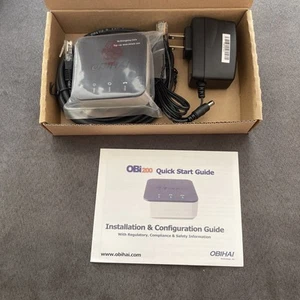 Obihai OBi200 VoIP Telephone Adapter with 1-Phone Port & USB - Afbeelding 1 van 3