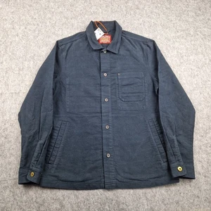Superdry Chaqueta Hombre Mediana Azul Merchant Moleskin Sobrecamisa Tareas Ropa de Trabajo Nueva con Etiquetas - Imagen 1 de 9