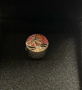 Authentic PANDORA 925 Sterling Silver Tropical Sunset Enamel Charm - Imagen 1 de 4