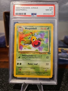 1999 POKEMON JUNGLE #48 WEEPINBELL PSA 8 NM-MT NEW SLAB - Picture 1 of 1