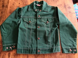 Vintage 70s Kids LEVIS JACKET Green Sz 12 - Picture 1 of 3