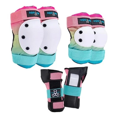 Triple Eight Saver Series Pads 3-Pack - Knee, Elbow, & Wrist Pads - Shaved Ice - Image 1 of 2