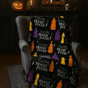 Disney Decke Hocus Pocus Sanderson Fleece Überwurf 50x70 Halloween Witchy Lounge - Bild 1 von 11