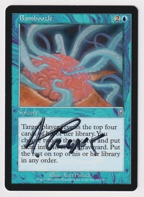 Signed Bamboozle Proof LP Odyssey Artist Alan Pollack 2001 MTG Magic AP Vintage! - Image 1 of 2