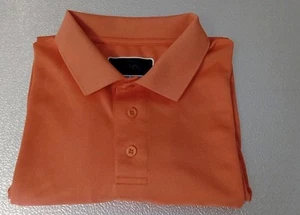 Camisa polo de golf Etonic para hombre naranja con cuello texturizado manga corta talla L - Imagen 1 de 7