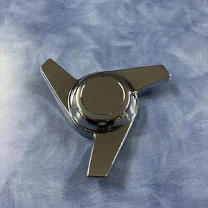 HI Tech TriBar Spinner Center Cap Chrome Die Cast Knock Off Spinner - Picture 1 of 13