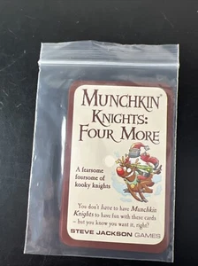 Juego de Cartas Munchkin: Four More Knights Mini Expansión por Steve Jackson Games - Imagen 1 de 7