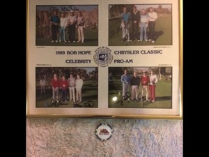 Gary Carter w/ G.Koch,P Azinger, J.Sluman 1989 Bob Hope Chrysler Classic