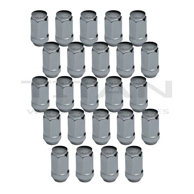 24x Chrome XL Lug Nuts 14x1.5 Bulge Acorn fits Chevy GMC Silverado Sierrra Truck - Image 1 of 4