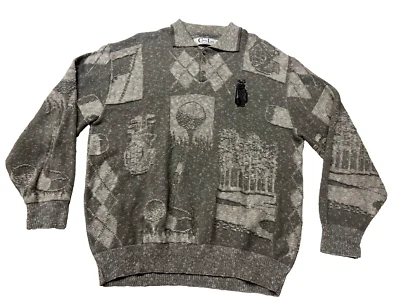 Suéter de golf Cypress Links para hombre grande gris Foto 1 de 4