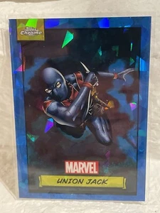 UNION JACK 2024 TOPPS CHROME MARVEL SAPPHIRE REFRACTOR #125 - Picture 1 of 3