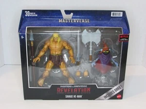 Mattel Masters of the Universe Revelation Savage He-Man & Orko 7 Inch Figures - Picture 1 of 2