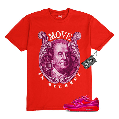 T shirt Air Max 1 PRM San Valentino rosa rossa giocosa abbinata BENMIS