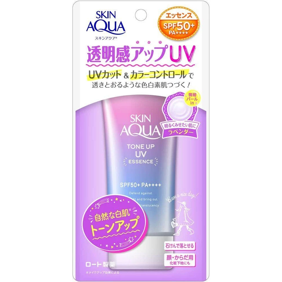 Rohto Skin Aqua Tone Up UV Essence Sunscreen, 80g