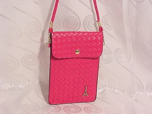BORSA MODA VEGANA IN PELLE CROSS BODY #ROSA CALDO #322249-120 - Foto 1 di 2