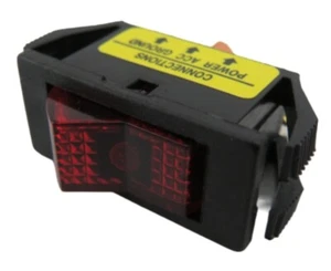 PowerPath 784707 SPST 12VDC On/Off Red Lighted Illuminated Rocker Switch - Picture 1 of 5