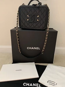 Cartera Bolso Chanel Vanity Acolchado Caviar - Imagen 1 de 9
