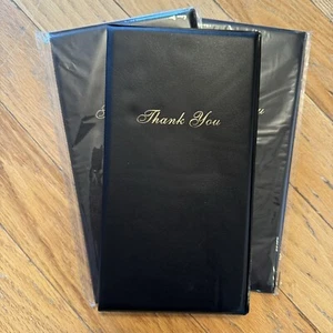 3x Guest Check Card Holder Presenter Pack Restaurant Server Bill Book Customer - Picture 1 of 10