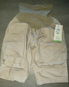MOTHERHOOD NEW NWT MATERNITY KHAKI SHORTS women small MSRP 44.00 OH BABY! - Bild 1 von 1