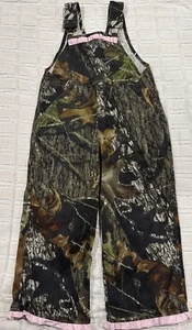 Toddler Camouflage Bib Overalls With Pink Trim Size 2t - Picture 1 of 4
