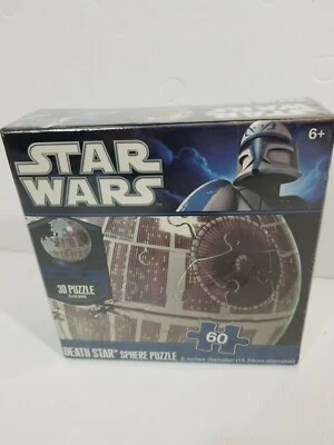 Nuevo rompecabezas esfera plástico 3D Star Wars Estrella de la Muerte 6” 60 piezas Foto 1 de 3
