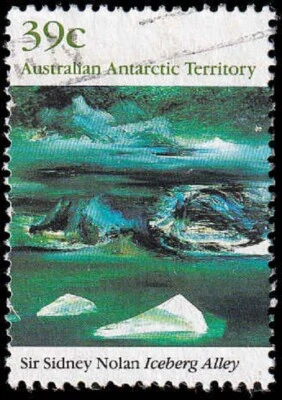 Australian Antarctica Territories, Short Set, SG78,79,80, Nolan Paintings, USED  - Image 1 of 4
