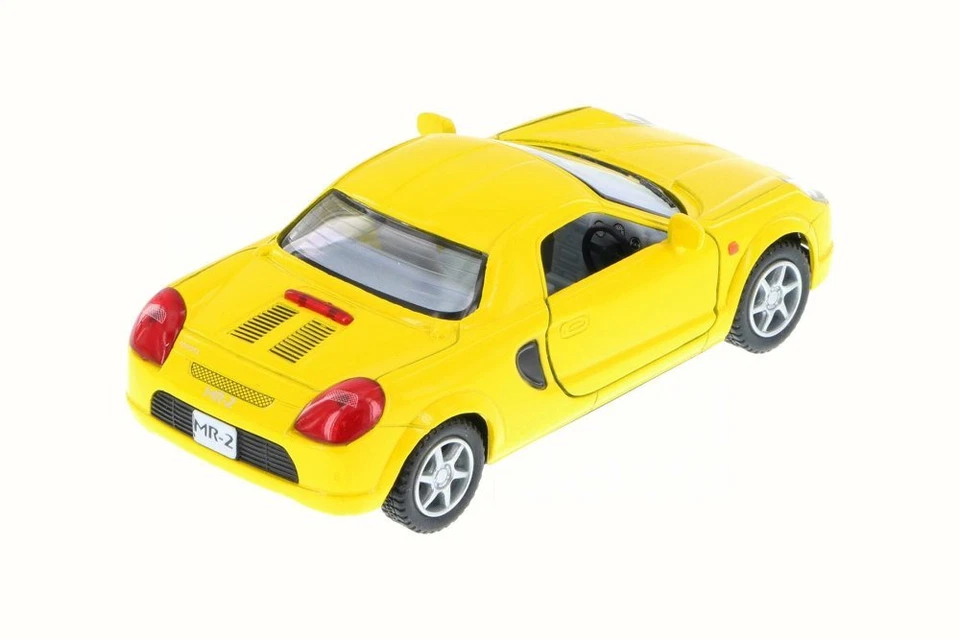TOYOTA MR2 YELLOW 1/32 SCALE DIECAST CAR BY KINSMART 5026D - Image 1 of 1