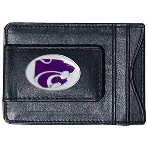NCAA Siskiyou Sports Mens Kansas State Wildcats Leather Cash & Cardholder One Cover